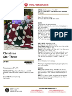 Christmas Star Throw: ©2008 Coats & Clark P.O. Box 12229 Greenville, SC 29612-0229