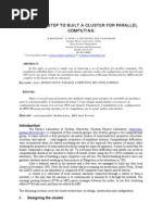 A Step by Step To Built A Cluster For Parallel Computing: Abstract