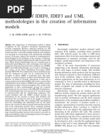 Application of IDEF0, IDEF3 and UML Meth Odologies in The Creation of in Formation Models