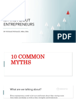 Lesson 2 - Common Myths of Entrepreneurship