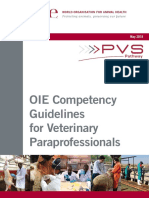 OIE Competency Guidelines For Veterinary Paraprofessionals
