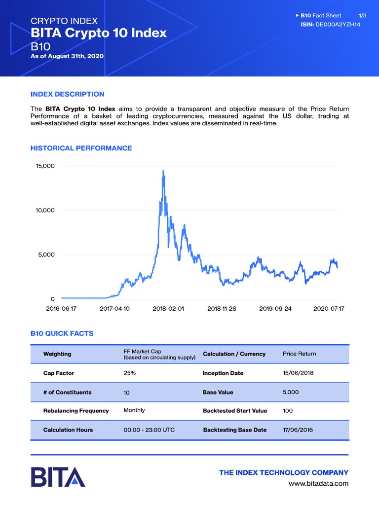 BITA Crypto 10 Index Overview and Facts | PDF | Stock Market Index |  Cryptocurrency