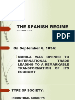 The Spanish Regime: SEPTEMBER 6, 1834