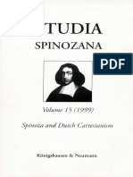 (Studia Spinozana 15) Wiep Van Bunge (Ed.)-Studia Spinozana, Vol. 15_ Spinoza and Dutch Cartesianism -Königshausen & Neumann (2006)