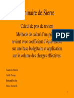 Calcul de Prix de Revient