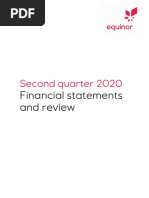 Equinor Financial Statements and Review q2 2020