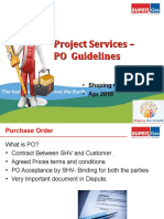 Project Service - PO Guidelines