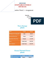 Renewable Energy Sources Document Power Plants