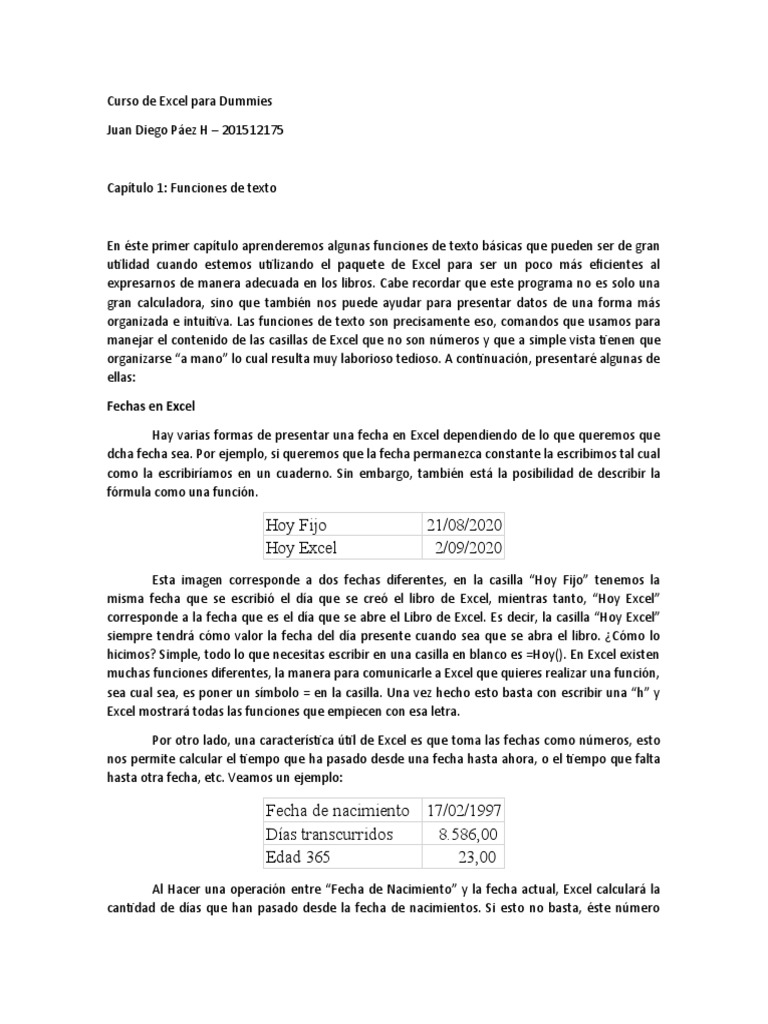 Curso de Excel para Dummies PDF Microsoft Excel Microsoft