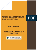 Manual de procedimientos para el manejo de equipos en el laboratorio