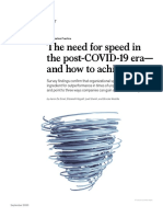 The Need For Speed in The post-COVID-19 Era - and How To Achieve It