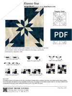 Template Guide: Hunter Star, Aunt Martha, Quilt Lover's Delights. For More Information On This Block