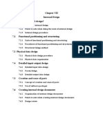 Internal Design 7.1 What Is Internal Design?