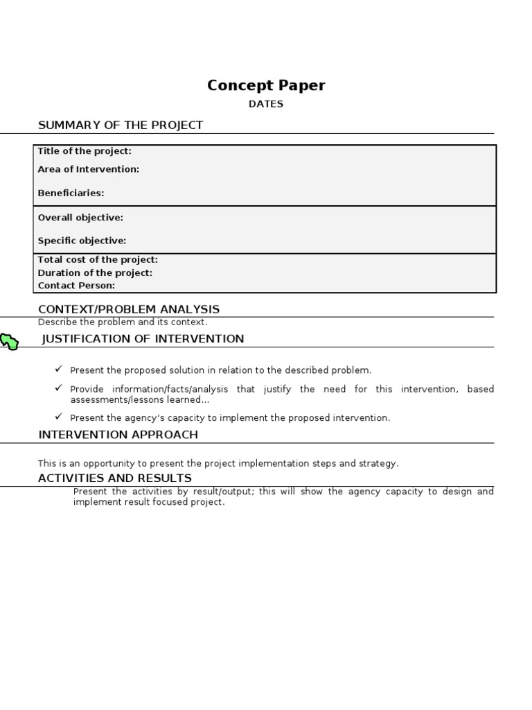 CN Format Project Concept Paper | PDF | Technology & Engineering