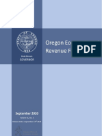 Oregon Revenue Forecast Sept. 23, 2020
