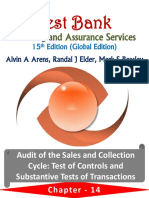 Chapter 14 Audit of The Sales and Collection Cycle Tests of Controls and Substantive Tests of Transactions