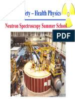 Neutron Spectroscopy Summer School: Radiation Safety - Health Physics