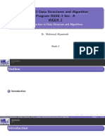 CSC2102 Week 2 Introduction to Data Structures