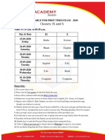 CKC Academy LKG To V Exam Time