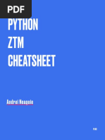 Python ZTM Cheatsheet: Andrei Neagoie