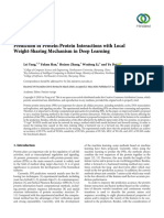 Research Article Prediction of Protein-Protein Interactions With Local Weight-Sharing Mechanism in Deep Learning