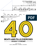 40 Beats and Fills Exercises - Ebook