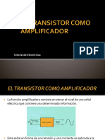 El transistor y su aplicacion como amplificador
