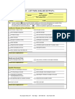 Checklist para análise do PPAP