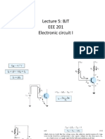 Lecture 5: BJT EEE 201 Electronic Circuit I