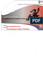 Law Relating to Water Pollution
