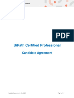 UiPath Certified Professional - Candidate Agreement