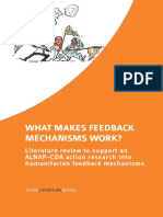 What Makes Feedback Mechanisms Work?