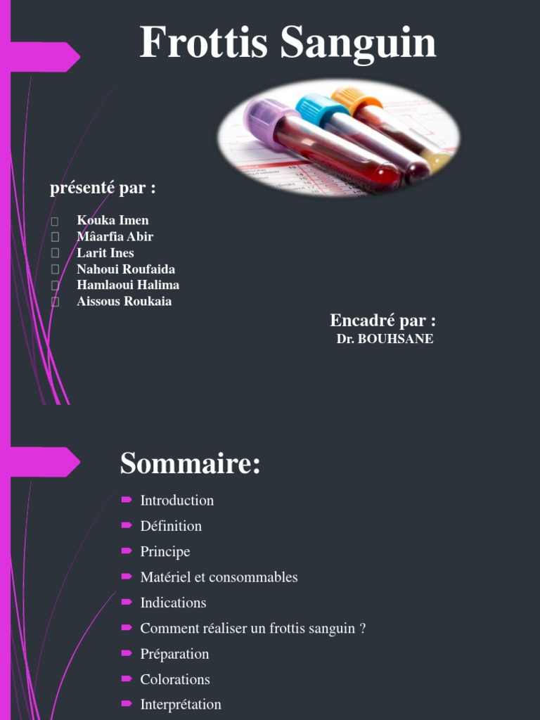 Interprétation du Frottis Sanguin | PDF | Globule rouge | Globule blanc