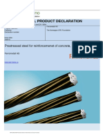 NEPD 326 206 EN - Prestressed Steel For Reinforcemenet of Concrete PC Strand