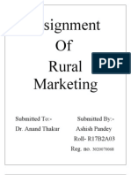 Assignment of Rural Marketing
