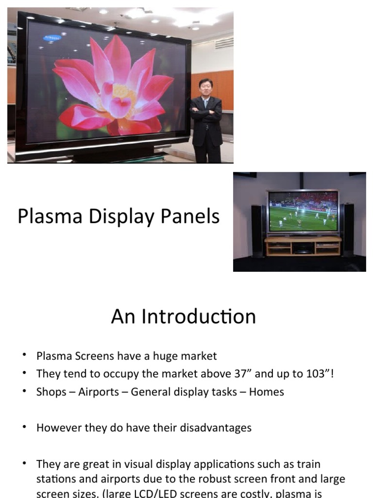Overview of Plasma Display Panels | PDF | Electronics | Electronic ...