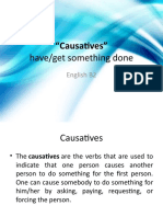 "Causatives": Have/get Something Done