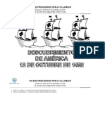 Aplica Los Colores y Recuerda La Historia Del Descubrimiento de América