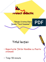 Proiect Didactic