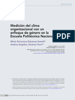 Medición Del Clima Organizacional Con Un Enfoque de Género en La Escuela Politécnica Nacional