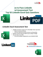 Pass LinkedIn Excel Assessment Test