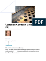 Corrosion Control in Crude Units