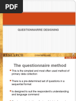 Questionnaire Design for Research Methods | PDF | Questionnaire | Data