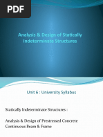 Analysis & Design of Statically Indeterminate Structures