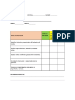 Rubrica de Evaluacion