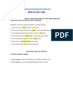 Listening Comprehension Exercise Audio Task 1