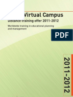 IIEP's Virtual Campus: Distance Training Offer 2011-2012
