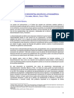 Procesos Descentralizacion Latinoamerica Colombia Mexico Chile Peru.