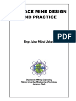 Surface Mine Design and Practice - Engr. Izhar Mithal Jiskani.doc