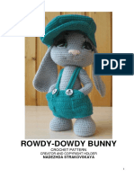 Rowdy Dowdy Bunny Crochet